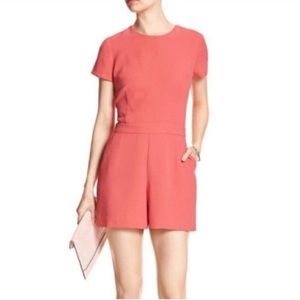 Banana Republic Pink Romper with Pockets Size 6